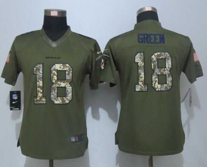Women Nike Limited Cincinnati Bengals #18 Green Green Salute To Service Jersey,We sell and wholesale Women Nike Limited Cincinnati Bengals #18 Green Green Salute To Service Jersey on line form chian!
